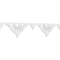 Ekena Millwork Wagon Wheel Architectural Grade PVC Running Trim, 8"H x 5/8"P x 48"L RUNP08X0625X48WAG - alternate 1